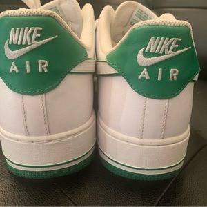 Nike Air Force 1 white court green mens size 12 2011 rare
